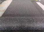 Manufacturer of Non-Slip Surface Black Base Recycled Rubber Rolls Flooring with