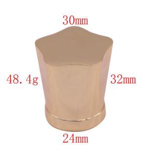 Customized Gold Metal Perfume Bottle Magnetic Cap Fragrance Cap Alloy