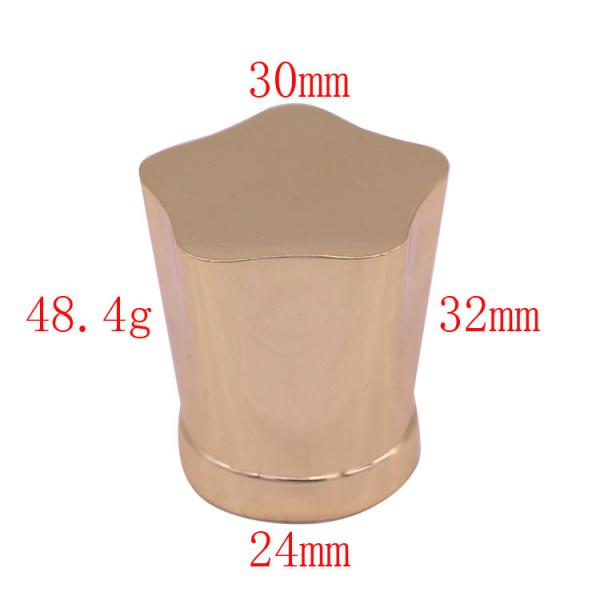 China Customized Gold Metal Perfume Bottle Magnetic Cap Fragrance Cap Alloy factory