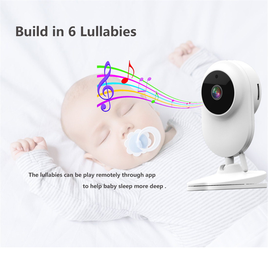 Baby Monitor Fixed camera with Lullby