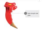 BUY BYKR04 excavator single bucket attachment single Heavy duty single shank
