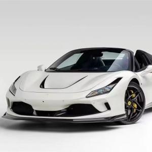 China F8 Ferrari Carbon Car Body Kit VOS Style PP Carbon Fiber Lip Spoiler Hood Body Kit factory