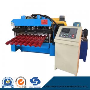China                  Canton Fair Metal Roofing Tile Sheet Roll Formed Machine/Glazed Tile Roll Forming Line              on sale