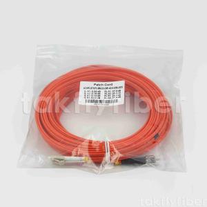 China ST To LC OM1 OM2 Fiber Optic Duplex Patch Cord 3.0mm LSZH Orange Jacket For Telecom factory