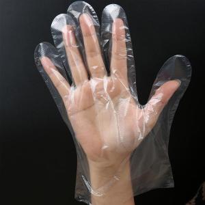 China Restaurant Home Service Cleaning Disposable Plastic Gloves / Lightweight Flexible Gloves factory