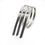 New Bunding Wires Aluminium Cable Ties , Aluminum Zip Ties 100pcs / Bag