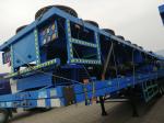 Container Twist Locks Flatbed Semi Trailer with 160mm Cross Beam and 12R22.5