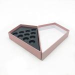 Food Grade Empty Heart Chocolate Box Packaging Varnishing Customized