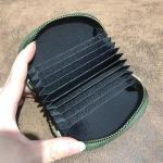OEM/ODM Genuine Sheepskin Women's Compact Ultra-Thin Exquisite Rhombus Card