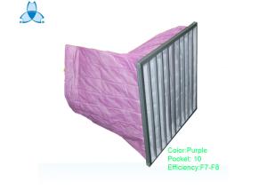 China Anti - Static Pocket Air Filter Initial Resistance 110 For Dust Collection factory