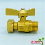 Elbow Handle Single Union Ball Valve Male And Female Brass With Male Threaded