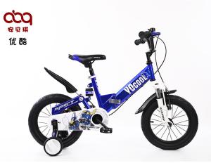China Adjustable Seat Kids Bike With Coaster Brake 14 Inch Training Wheel Foldable factory