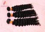 20 Inch Brazilian Human Hair Weave / Deep Wave Virgin Hair No Knots