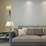 Yellow 0.53*10m/Roll Home Decor Plant Fiber Particle Wallpaper in Wholesale Rate