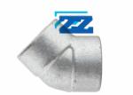 45 Degree Galvanized Steel Pipe Elbow BSPP 3 / 4 " 3000 # ASME B16 11 / BS3799