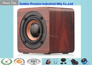 China 1200mA Battery Wooden Bluetooth Speaker factory