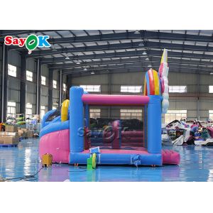 Sayok Flower Theme Inflatable Bouncing Trampoline With Slide Inflatable Bounce