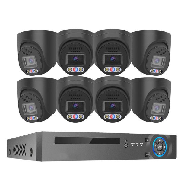China 8 Channel 30fps Board Lens 3.6mm Outdoor Home PoE NVR Kit 4K 8MP Surveillance Security Camera System factory