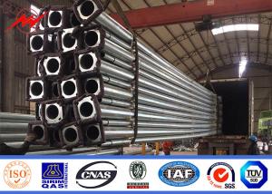 China Hot Dip Galvanized Electrical Power Pole For City Square Wharf And Stadium factory