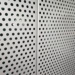 Round Hole Decorative Aluminium Perforated Metal Cladding Powder Coated