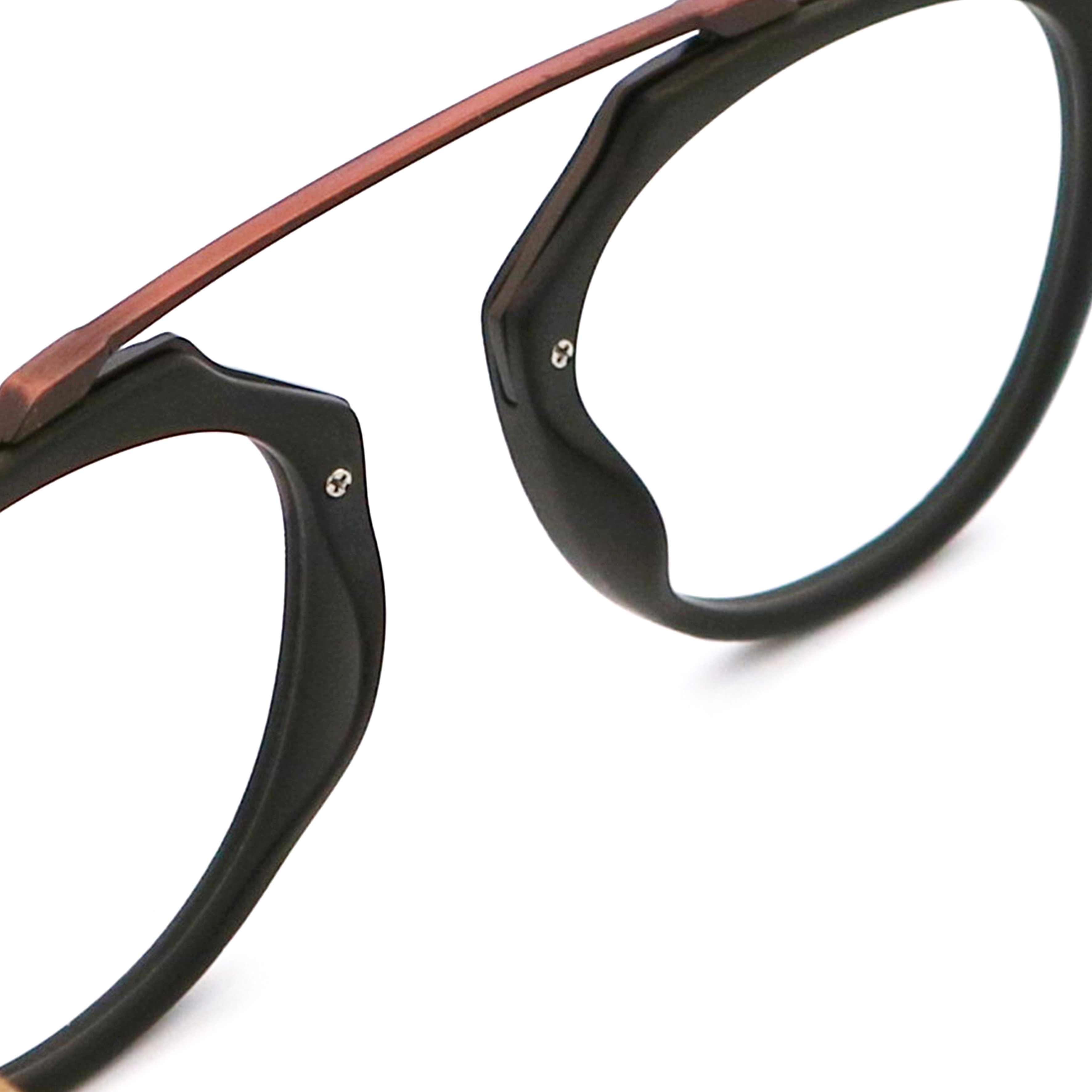 Vintage Manual Wood Grain Acetate Optical Glasses Frame MR 0361