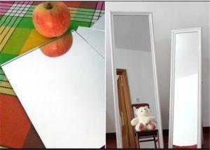 China 3mm thickness Aluminum Mirror Glass Sheet 1830 X 2440 mm / 2134 X 3300mm factory