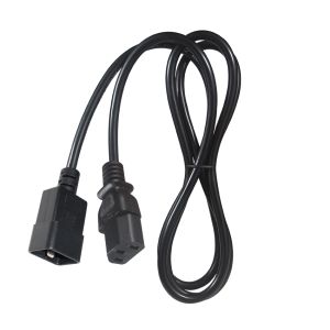 IEC 320 C13 to C20 Power Extension Cord 14 AWG for Server Racks and High-Density