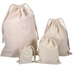 Promotional Cotton Canvas Drawstring Bags Reusable For Gift Packaging