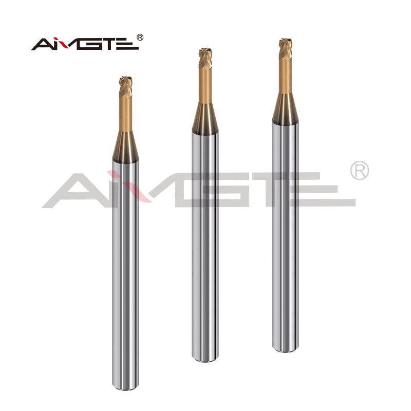Deep Groove Carbide Radius End Mill Precision 4 Flute End Mill H6 For Hardened Steel