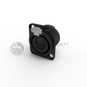 China Mini XLR Connector Industrial Socket Female 4 Pin Connector For Video factory