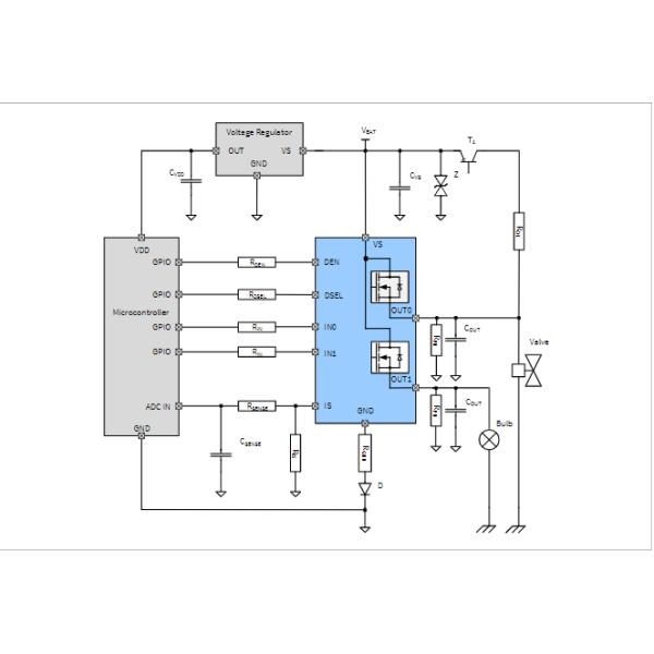 BTT6030-2ERA INFINEON Power Switch ICs - Power Distribution PROFET lamps fuses and discrete circuits resistive