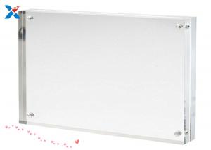 China Double Sided Acrylic Photo Frame Clear Acrylic Magnetic Photo Frame In Size 8x8 Inches factory