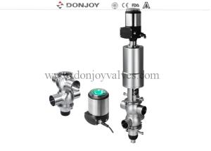China DN100 Donjoy double seat mix proof valve with T-22-90 factory