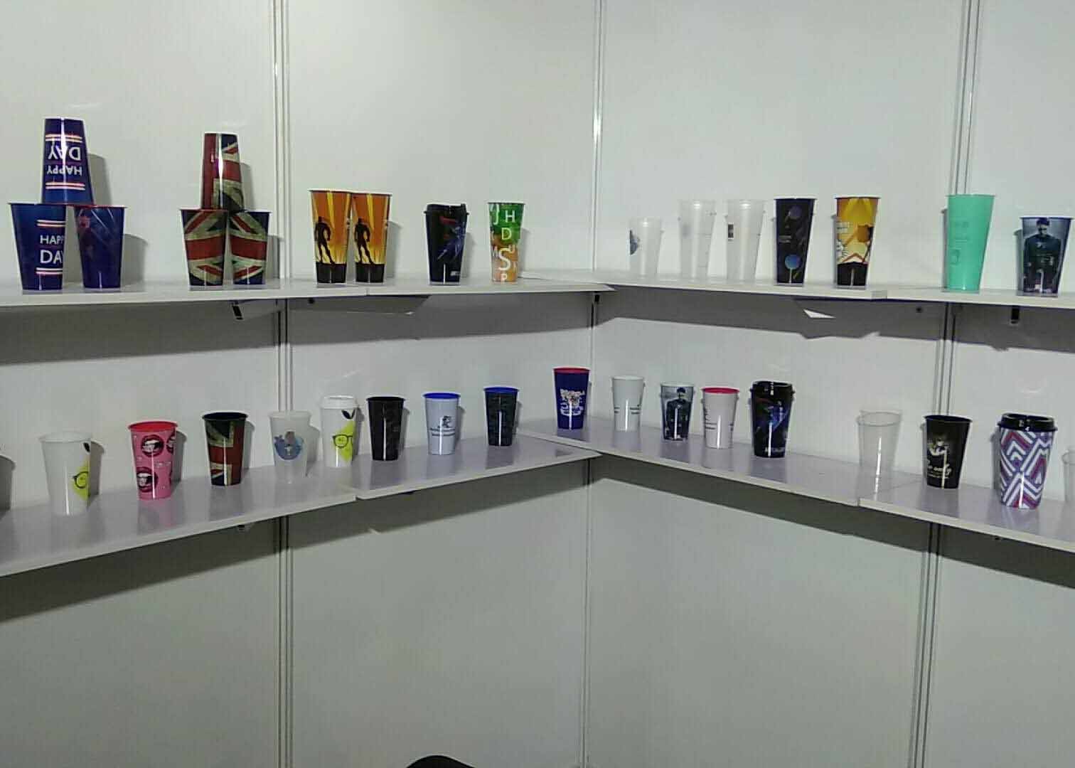 350ml Promotional Plastic Cup Popular Style Single Wall Coffee With Lid