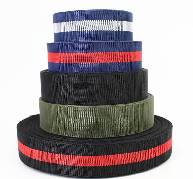 Strapworks Lightweight Polypropylene Webbing 55mm Striped Webbing For Bags