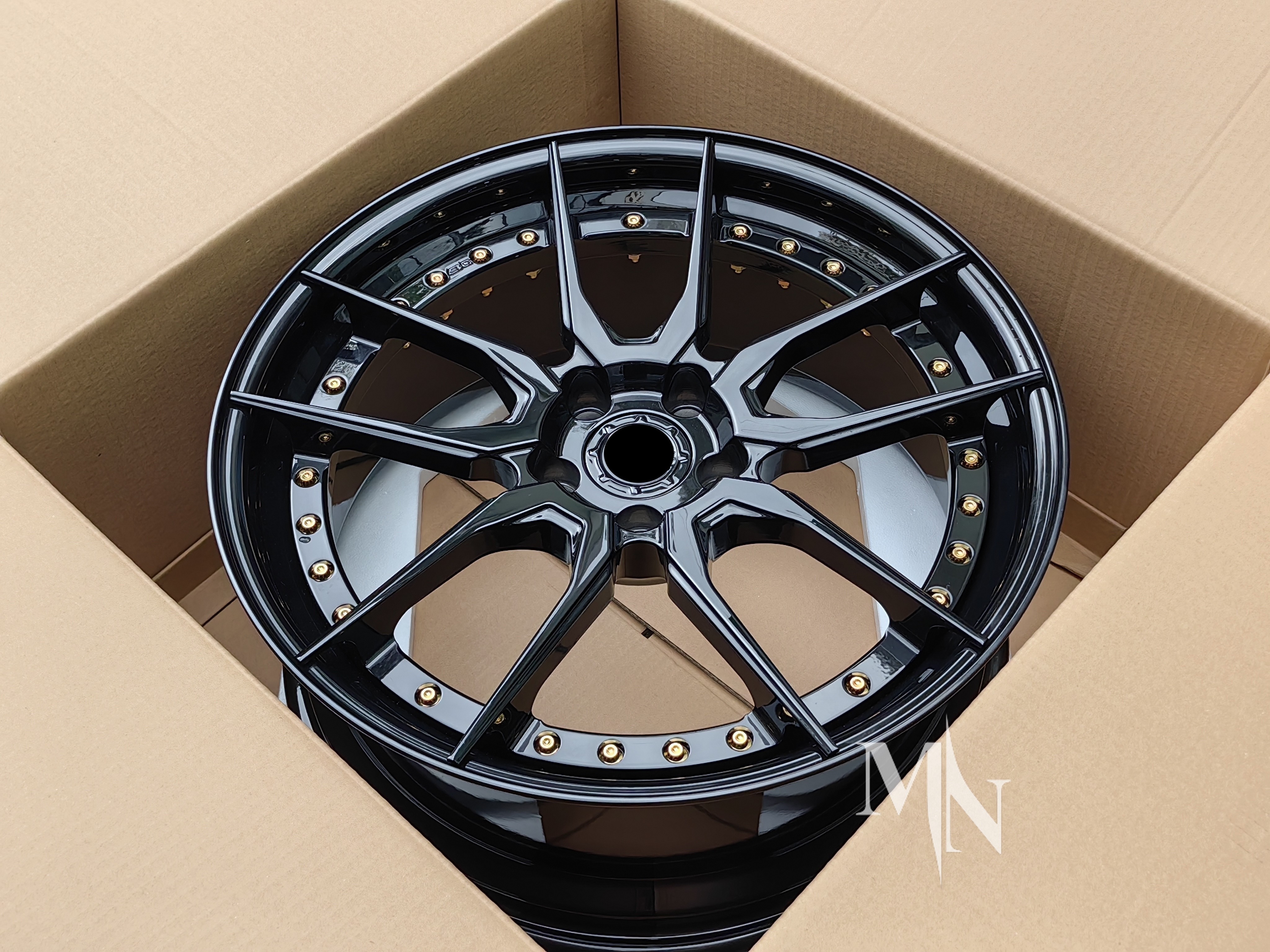 BC HCA162S Two piece Wheels For Infiniti Q50 19 20 21 22 Inch Custom Black Rims