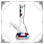 Captain America Glass Smoking Water Pipe 10 Inches Beaker Bong Hookah Pipes