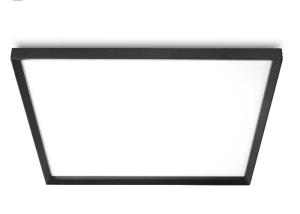 China Black Surface Mounted Led Panel Light 48w 4800lm Waterproof 60cm For Office factory