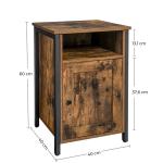 Bedside Table with Open Compartment for Sale, Bedroom Furniture Nightstands,
