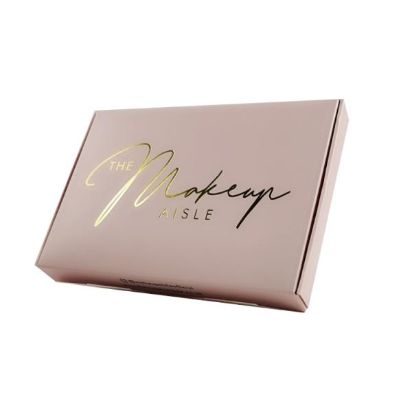 Multipurpose Pink Corrugated Mailer Boxes Printed Lightweight Folding