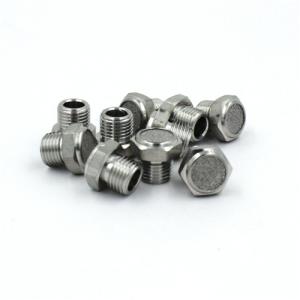 China Breather Pneumatic Silencer Muffler Stainless Steel Wire Exhaust Check Valve factory