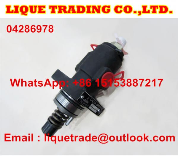 China Original Deutz unit pump 04286978 , 0428 6978 ,01340408 fuel injection pump for Deutz factory