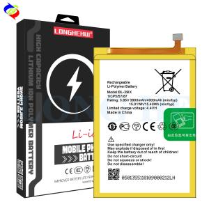 China white 4000mAh BL-39iX Note5 stylus Note 6 X606 X610 mobile phone battery for-infinix Note 5 pro battery factory