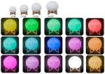 Christmas 3d light moon led lamp for gifts different size for your choice