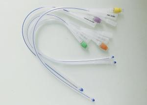 China 2 Way 3 Way Silicone Urinary Catheter Good Biocompatibility With Two Balloon factory
