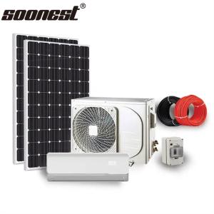 China 110V Split Tpye Wall Mounted Solar Air Conditioner Price In Pakistan Solar Split Air Conditioner Off The Grid factory