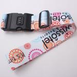 Custom Luggage Shoulder Strap , Luggage Accessories Straps With Lock