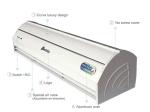 Aluminum Sand Blasting Commercial Door Air Curtain , Modern Decoration For Door