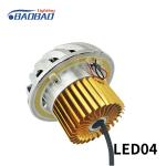 LED04 Double angel eye without fan motorcycle led headlight projector lens