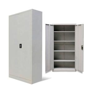 China Knock Down Structure Steel Double Door Filing Cabinet Adjustable Shelf factory